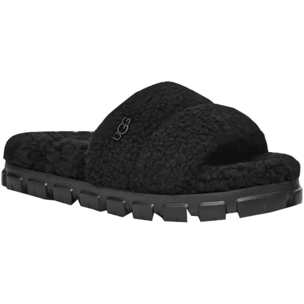 UGG Colette Curly Slipper/Slide Sz 8 Black